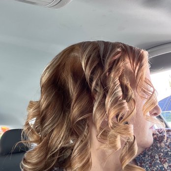 Drybar Los Gatos - Tight curls which Jackson showed me how to carefully comb through with my fingers so they stay in longer tonight for date night! - Blow Dry/Out Services Near Me - Los Gatos, California