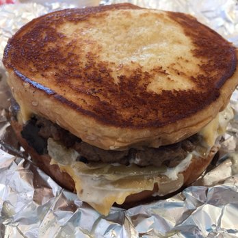 Five Guys - Grilled-cheese-style little burger is so yummy! - Burgers Near Me - St. Joseph, Missouri