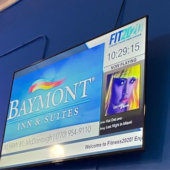 Fitness2020 - Tv on wall around the track - Gyms Near Me - McDonough, Georgia Fitness2020 - Tv on wall around the track - Gyms Near Me - McDonough, Georgia