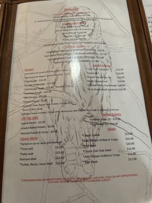 Menu photo 1 Owl Club Bar & Steakhouse Eureka, NV Menu photo 1 Owl Club Bar & Steakhouse Eureka, NV
