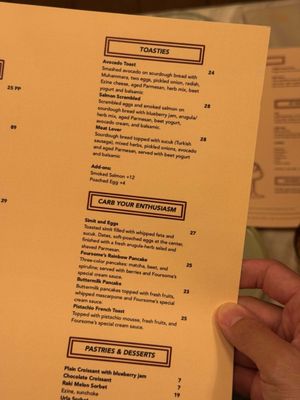 Menu photo 2 Foursome New York, NY