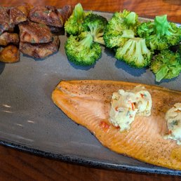 Grilled Idaho Trout w/ broccoli Grilled Idaho Trout w/ broccoli