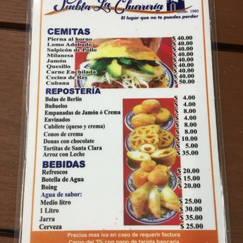 Puebla La Churreria - menu - Churros Near Me - Puebla, PUE