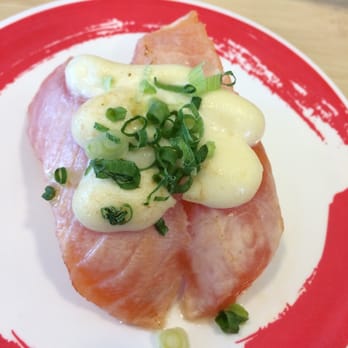 Genki Sushi - Garlic Salmon - Sushi Bars Near Me - Waipahu, Hawaii Genki Sushi - Garlic Salmon - Sushi Bars Near Me - Waipahu, Hawaii