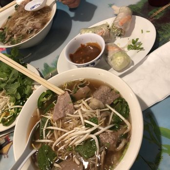Pho #1 - Combination Pho and Spring Rolls - Vietnamese Near Me - Albuquerque, New Mexico