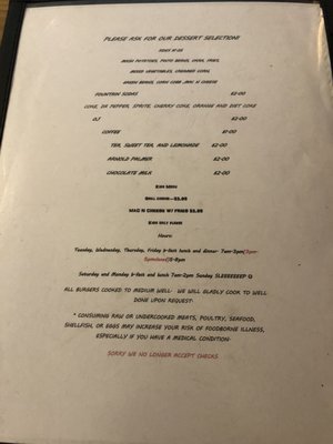 Menu photo 3 EJs Cotton Pickin Dive Stanton, TX