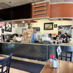 SV Cocina and Pupuseria - Counter where you place your order, pay, and stock up on spicy veggies