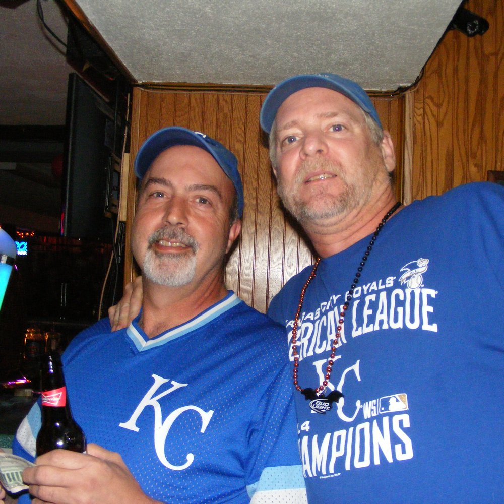Chick's Tap Room - two men wearing kansas royals shirts - Dive Bars Near Me - Jefferson City, Missouri Chick's Tap Room - two men wearing kansas royals shirts - Dive Bars Near Me - Jefferson City, Missouri