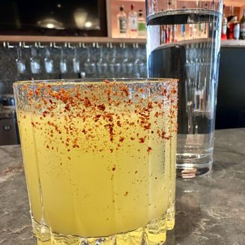 Chao - Night Market Fun. Espalon Reposado tequila, Mezcal, Mango, chili/salt/lime rim. A lick of the rim and a sip makes a nice mouthful. - Asian Fusion Near Me - Honolulu, Hawaii
