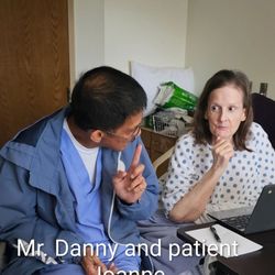 Sundance Creek Post Acute - Danny talking to patient Joanne