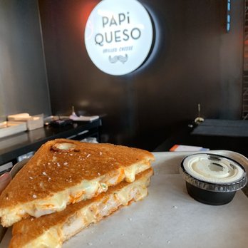 Papi Queso - Buffalo chicken grilled cheese - New American Near Me - Charlotte, North Carolina Papi Queso - Buffalo chicken grilled cheese - New American Near Me - Charlotte, North Carolina