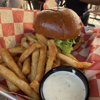 River View Grill & Bar - Bacon burger with fries - Bars Near Me - Three Rivers, California River View Grill & Bar - Bacon burger with fries - Bars Near Me - Three Rivers, California