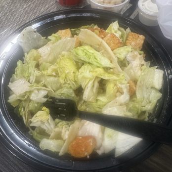 Hot Mama's Pizzeria - Soggy Caesar Salad and a deli cold sandwich - Pizza Near Me - Laughlin, Nevada Hot Mama's Pizzeria - Soggy Caesar Salad and a deli cold sandwich - Pizza Near Me - Laughlin, Nevada