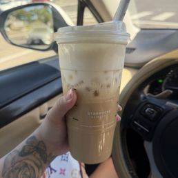 Mango chai extra foam + 4 pumps mango in the drink.