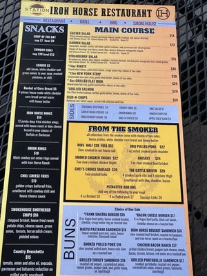 Menu photo 7 Iron Horse Restaurant Kanab, UT Menu photo 7 Iron Horse Restaurant Kanab, UT