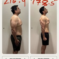 Ultimate Performance Personal Trainers - Bethesda - Side progress from the last 6 months at UP