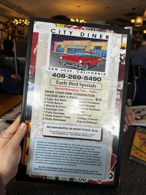 Menu photo 1 City Diner San Jose, CA Menu photo 1 City Diner San Jose, CA