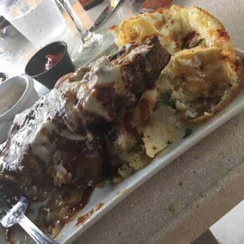 Palace Bar - Steak and Eggs. cooked medium well & over well eggs - Gay Bars Near Me - Miami Beach, Florida