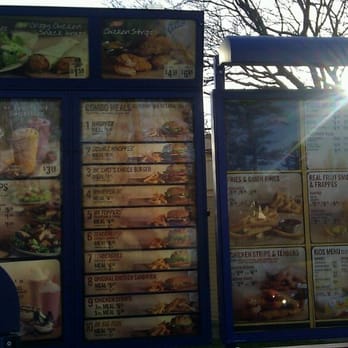 Burger King - the menus on the side of the truck - Fast Food Near Me - Whitman, Massachusetts