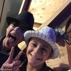 Scherzo Music School - Siblings before their participation at Scherzo's summer recital.