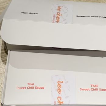 Lee Chen Asian Bistro - Cute sauces packaging Wish the food tastes as solid, especially signature dishes like Shanghai noodles - Chinese Near Me - Aurora, Ontario Lee Chen Asian Bistro - Cute sauces packaging Wish the food tastes as solid, especially signature dishes like Shanghai noodles - Chinese Near Me - Aurora, Ontario