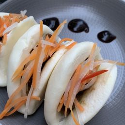 Carmelized Eggplant Bao Buns