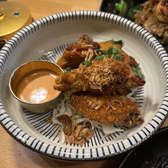 Manaao - "Fried Chicken Wings" Gai Tod Sauce Nam-Pla - Thai Near Me - Tustin, California Manaao - "Fried Chicken Wings" Gai Tod Sauce Nam-Pla - Thai Near Me - Tustin, California