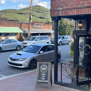 The Station - Outside of The Station - Cocktail Bars Near Me - Black Mountain, North Carolina