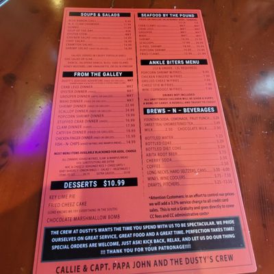 Menu photo 4 Dusty's Oyster Bar Panama City Beach, FL Menu photo 4 Dusty's Oyster Bar Panama City Beach, FL
