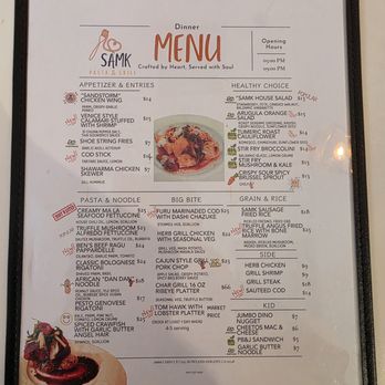 SAMK - Menu - Asian Fusion Near Me - Rowland Heights, California