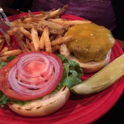 Mobjack Tavern - Cheeseburger with fries.