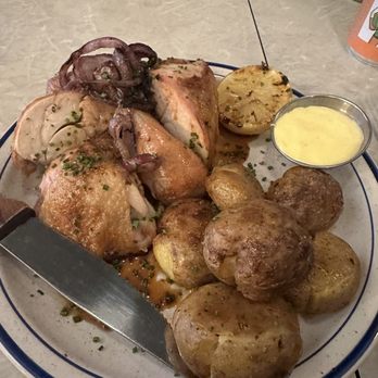 Hannon’s Block - Half roasted chicken with smash potatoes - Salad Near Me - Toledo, Ohio