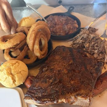 Buckhorn BBQ + Grill - Piggy Tuesday special all of this food for a great deal! - Barbeque Near Me - Vacaville, California Buckhorn BBQ + Grill - Piggy Tuesday special all of this food for a great deal! - Barbeque Near Me - Vacaville, California