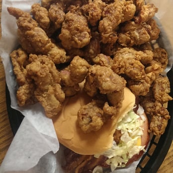 Rowe's Recreation - The "corker" sandwich and a very generous helping of fried gizzards - Breakfast & Brunch Near Me - Montpelier, Ohio Rowe's Recreation - The "corker" sandwich and a very generous helping of fried gizzards - Breakfast & Brunch Near Me - Montpelier, Ohio