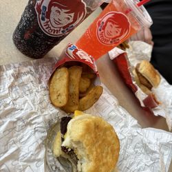 Wendy's - Sausage and egg biscuit