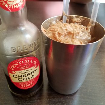 Flippin' Burgers - Cherry cola ice cream float - Burgers Near Me - Stockholm, Alberta