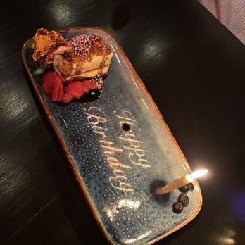 Lucuma Kitchen and Bar - Birthday dessert - Peruvian Near Me - Oakland, California Lucuma Kitchen and Bar - Birthday dessert - Peruvian Near Me - Oakland, California