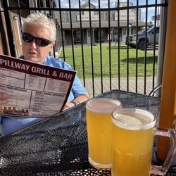 Spillway Grill & Bar - Patio area with cold draft beers