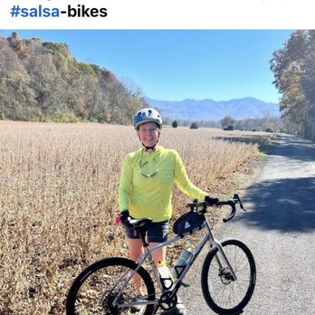 Wheel Sports - Amy enjoying her new Salsa Journeyer - Bikes Near Me - Greeneville, Tennessee Wheel Sports - Amy enjoying her new Salsa Journeyer - Bikes Near Me - Greeneville, Tennessee