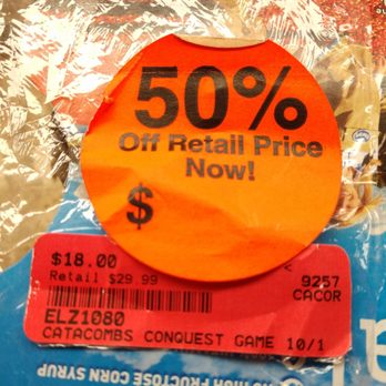 HobbyTown - Clearance sticker, 50% off $30 equals $18. - Toy Stores Near Me - Corona, California
