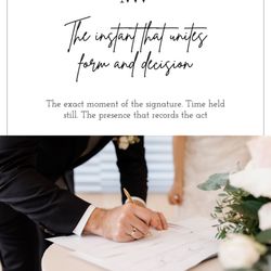 A to Z Legal Services - The stroke of the name.
Time standing still.
The signature as form.