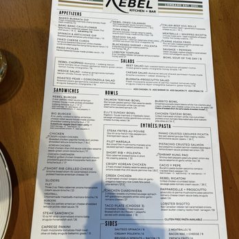 Rebel Kitchen + Bar - Bars Near Me - Lombard, Illinois Rebel Kitchen + Bar - Bars Near Me - Lombard, Illinois