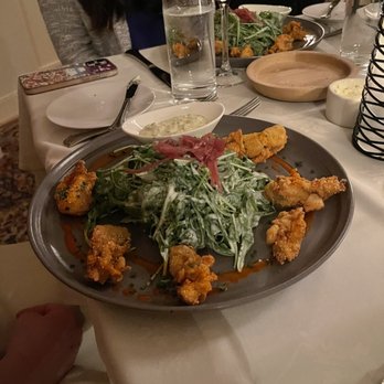The Ivy Inn - fried oyster entree - New American Near Me - Charlottesville, Virginia