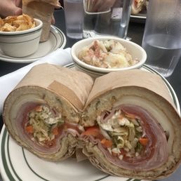 Italian Dimeroll with Bacon Potato Salad