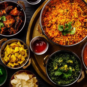 Indian Kitchen - a platter of indian food - Indian Near Me - Allston, Massachusetts