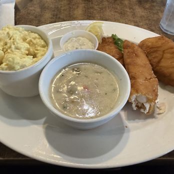Trudy's Kitchen - Fried fish (cod) plate with a side of mashed potatoes and soup of the day - Cafes Near Me - Idaho City, Idaho Trudy's Kitchen - Fried fish (cod) plate with a side of mashed potatoes and soup of the day - Cafes Near Me - Idaho City, Idaho