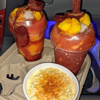 Mangos - a tray with two drinks and a bowl of macaroni and cheese - Juice Bars & Smoothies Near Me - Coachella, California Mangos - a tray with two drinks and a bowl of macaroni and cheese - Juice Bars & Smoothies Near Me - Coachella, California