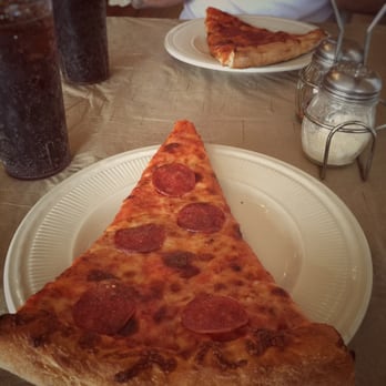Gina's Pizzeria - I wasn't feeling super hungry so I figured I would just get a single slice for $2. Little did I know Gina's was so generous! - Pizza Near Me - Montebello, California Gina's Pizzeria - I wasn't feeling super hungry so I figured I would just get a single slice for $2. Little did I know Gina's was so generous! - Pizza Near Me - Montebello, California