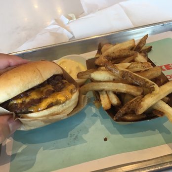 Atomic Burger - Jamburger sub cheddar, regular size fries and truffle mayo dipping sauce - Fast Food Near Me - Metairie, Louisiana