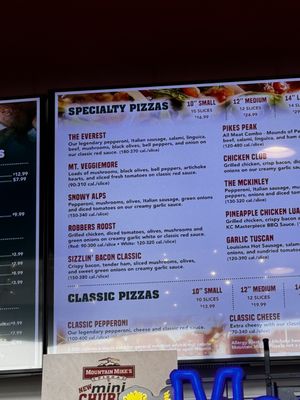 Menu photo 2 Mountain Mike's Pizza Reno, NV Menu photo 2 Mountain Mike's Pizza Reno, NV